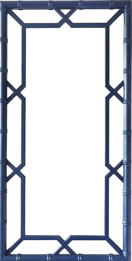 Mirror, Bamboo-Look Frame, Full Length, Blue, 24" X 28" | Amazon (US)