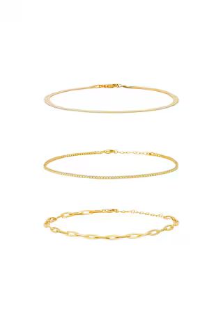 The M Jewelers NY Anklet Set in Gold from Revolve.com | Revolve Clothing (Global)