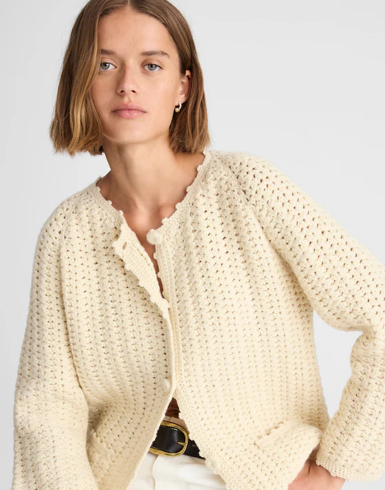 Alexa Chung for Madewell Crocheted Cardi | Madewell