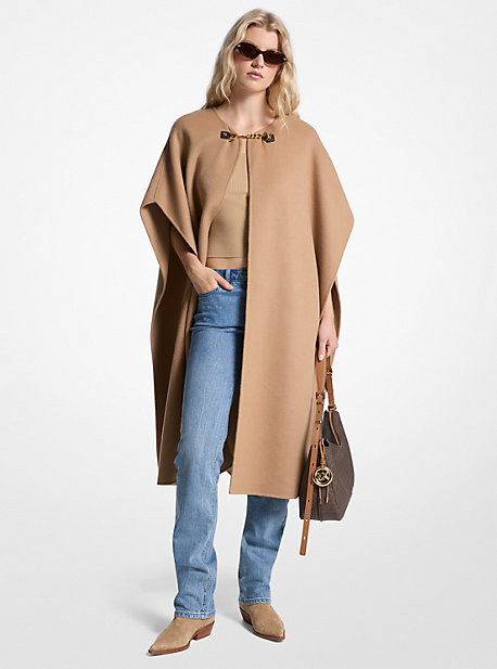 Double Face Wool Blend Cape | Michael Kors US
