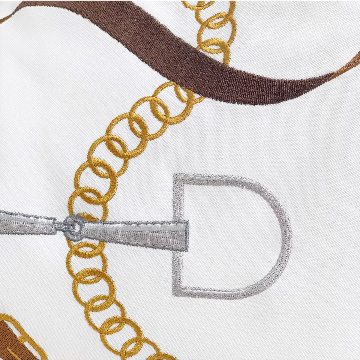 RightSide Designs Bits & Leather White Indoor/ Outdoor Throw Pillow | Target