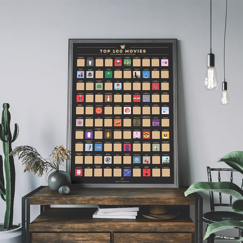 Travel Revealer 100 Books Scratch Off Poster, Best 100 Books Scratch Off Poster, 24x17" Novel Scratc | Amazon (US)