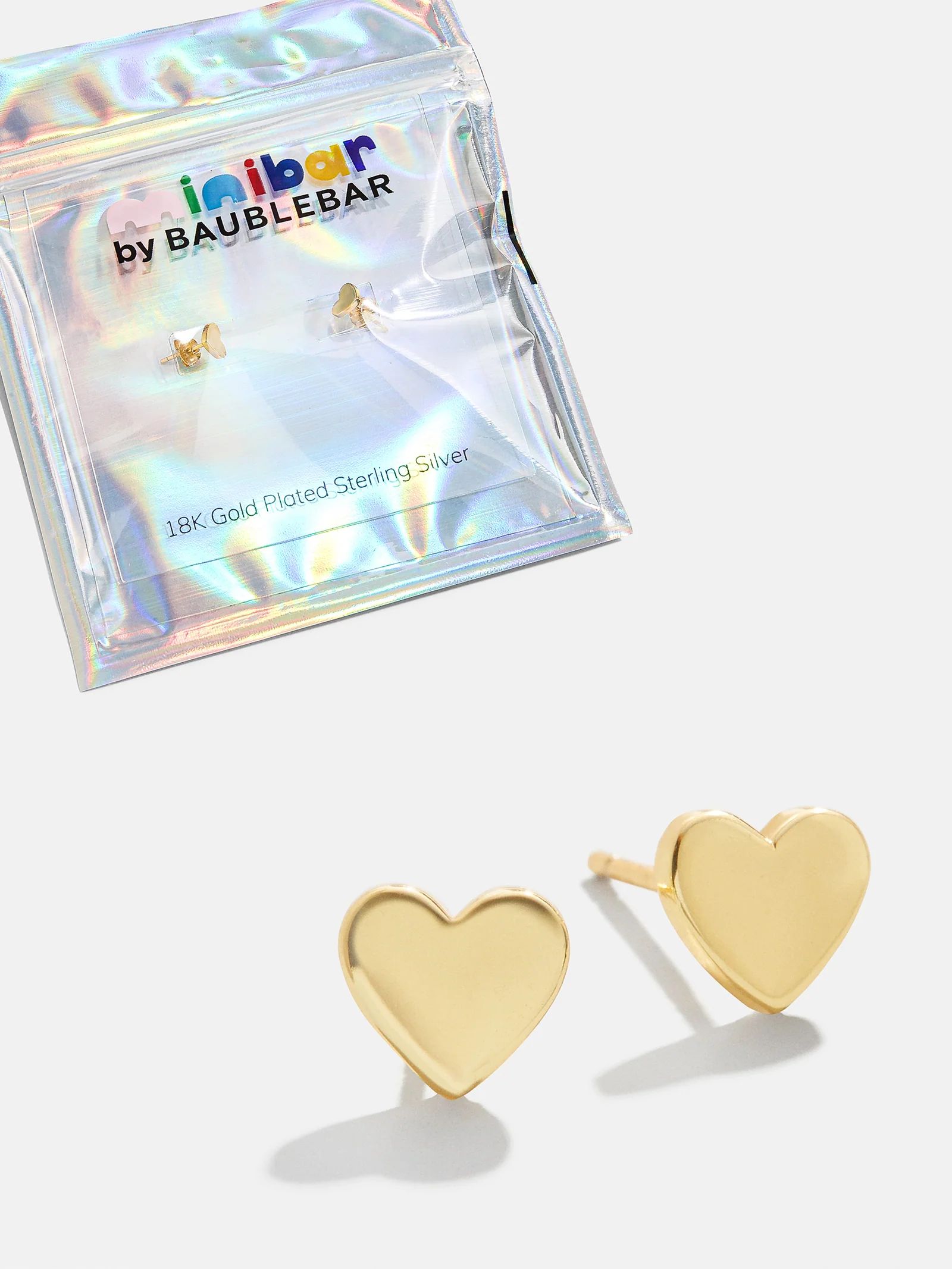 Whole Lotta Heart 18K Gold Kids' Earrings - Gold | BaubleBar (US)