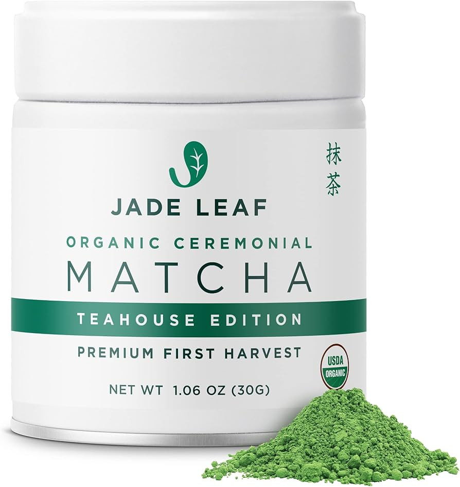 Jade Leaf Organic Ceremonial Grade Matcha Green Tea Powder - Authentic Japanese Origin - Teahouse... | Amazon (US)