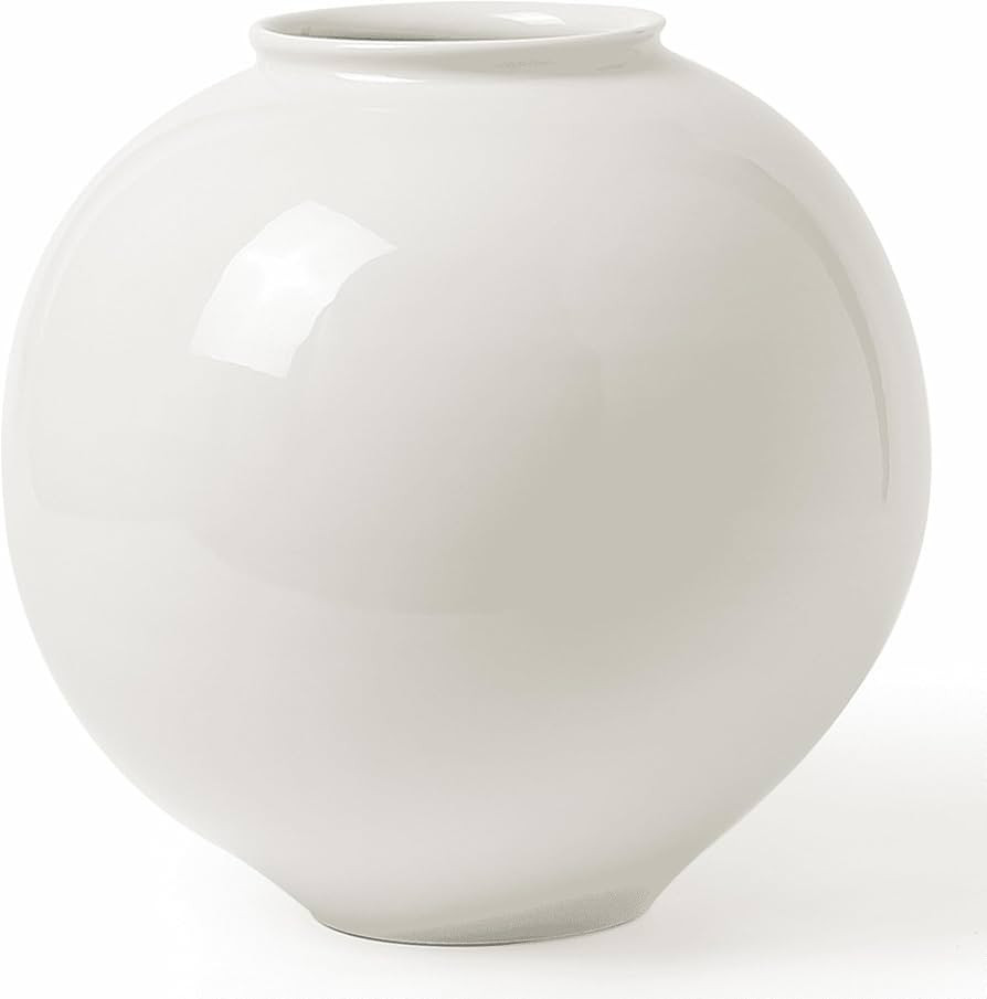 Kokrose White Terracotta Vase, White Large Floor Pottery Vase, Rustic Vase for Home Decor, Oversi... | Amazon (US)