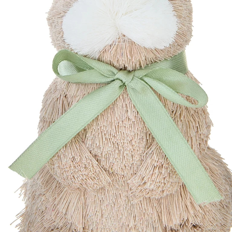 Textured Bunny Tabletop Decoration, Brown and Green, 7", Easter by Way To Celebrate | Walmart (US)
