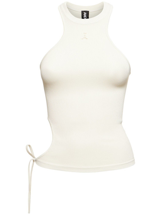 Ribbed jersey cut-out tank top | Luisaviaroma