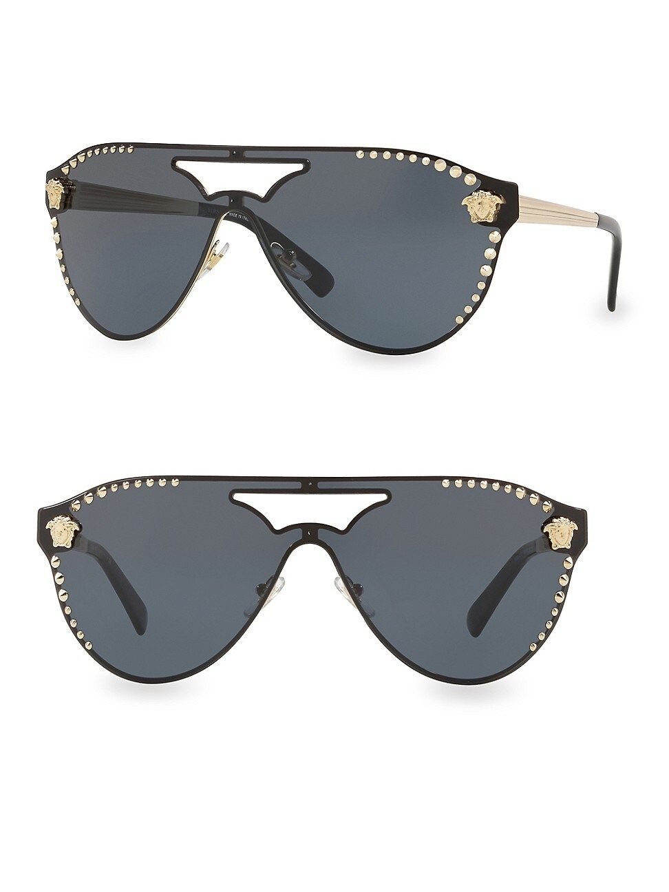 Versace 42MM VE2161 Embellished Aviator Sunglasses | Saks Fifth Avenue