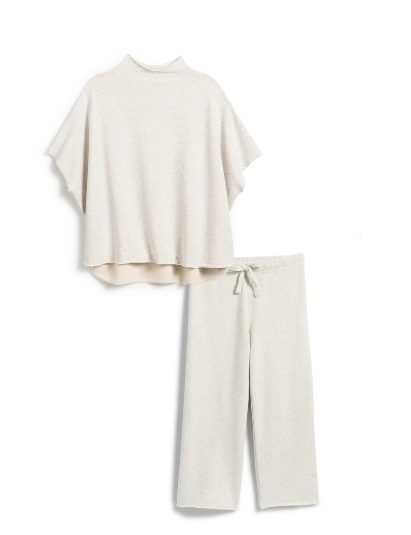 MALIBU TRAVEL SET Heather White Melange | Frank & Eileen