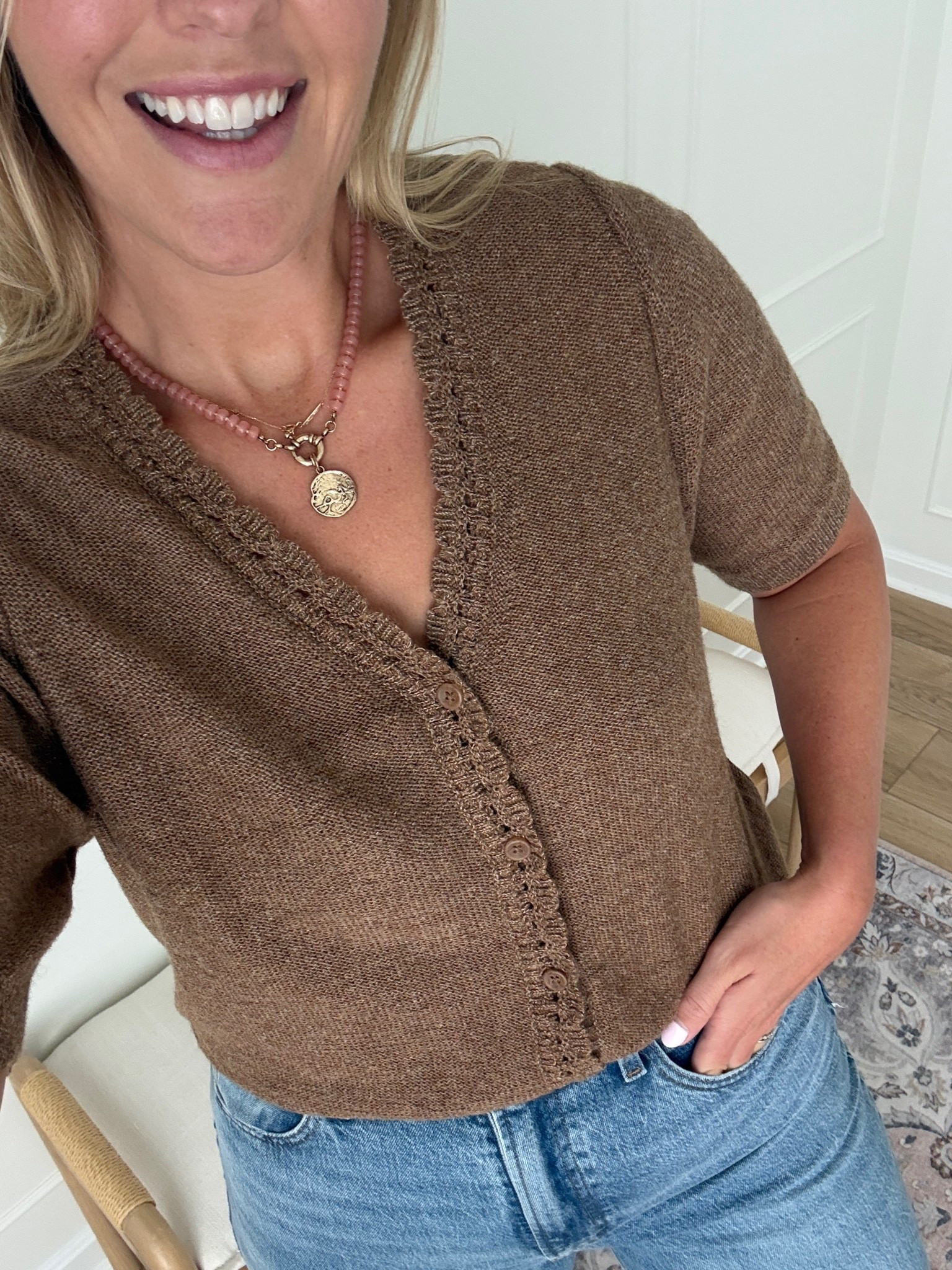 Casual fall outfit - med sweater and size 10/large in jeans!

#LTKSeasonal #LTKMidsize