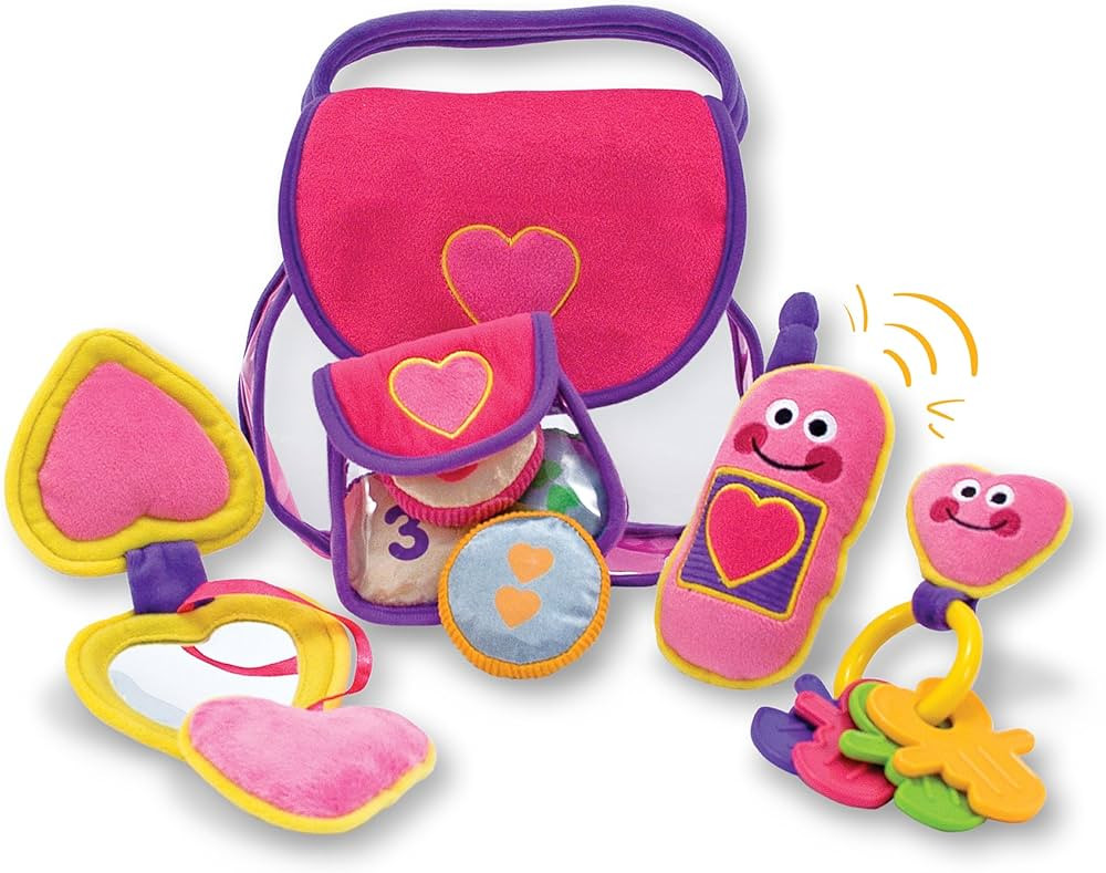 Melissa & Doug Pretty Purse Fill and Spill Soft Play Set Toddler Toy | Amazon (US)