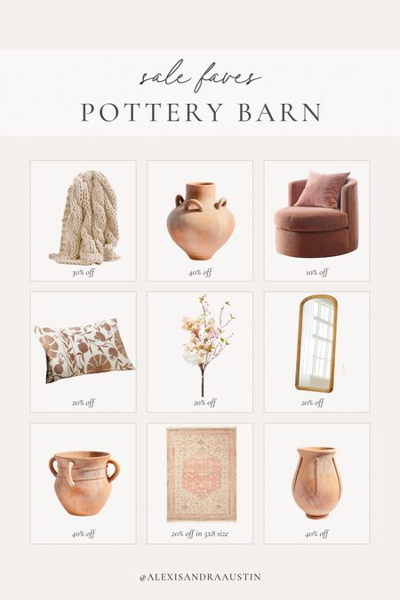 Sale favorites from Pottery Barn around my home! Loving these neutral accessories and staple pieces for a light and bright spring style 

Spring refresh, home finds, Pottery Barn style, neutral home, pops of pink, accent chair, deal of the day, sale alert, faux florals, floor mirror, gold detail, throw pillow, throw blanket, area rug, spring sale, light and bright, vase faves, shop the look!

#LTKstyletip #LTKhome #LTKSeasonal