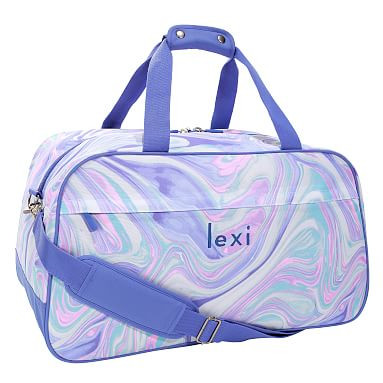 Jet-Set Pink/Purple Marble Recycled Duffle Bag | Pottery Barn Teen | Pottery Barn Teen