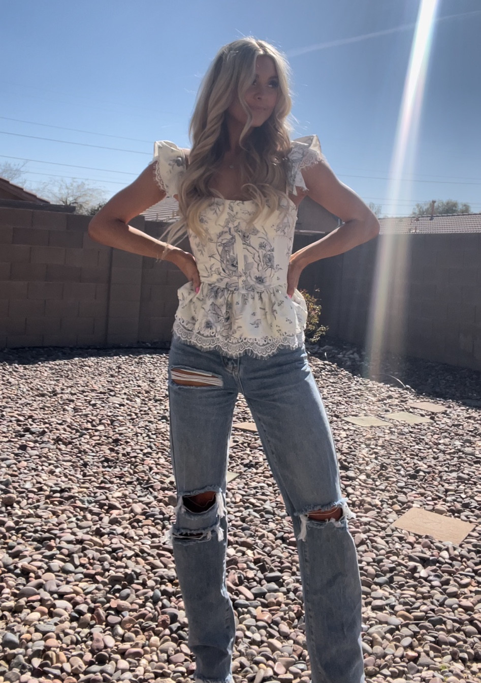 jeans | spring | fashion | denim | blue jeans | ripped jeans | spring break | brunch outfit | ootd | | 

#LTKstyletip #LTKunder50 #LTKSale