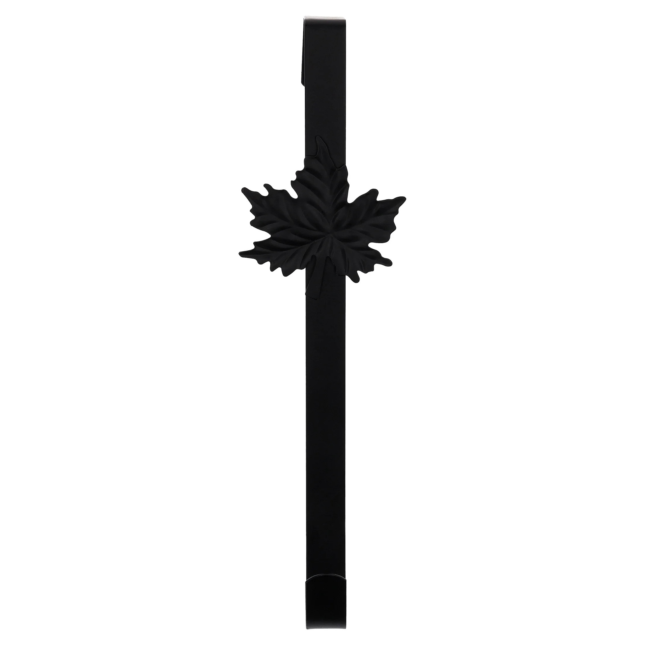 Maple Leaf Metal Wreath Hanger, Black, 14", Fall by Way To Celebrate | Walmart (US)