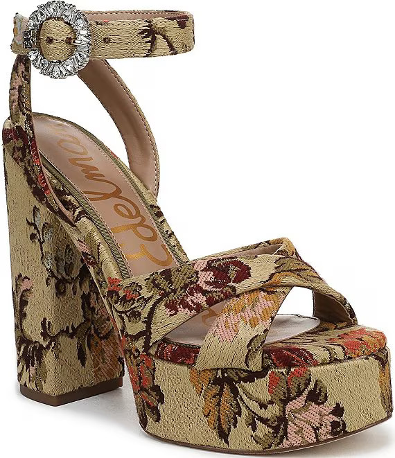 Sam EdelmanSavannah Glow Floral Fabric Ankle Strap Platform Dress Sandals | Dillard's