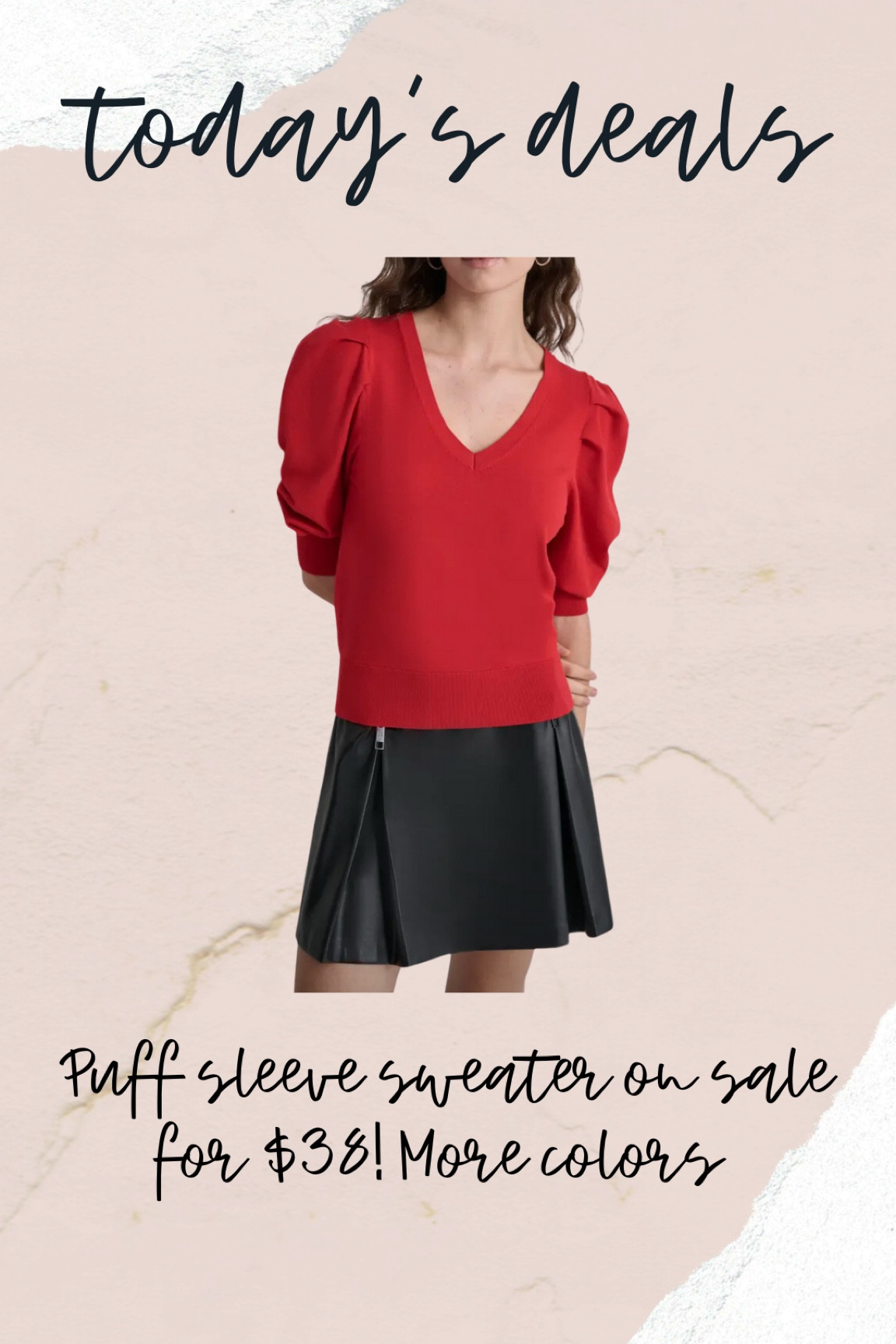 Puff sleeve sweater 

#LTKFindsUnder50 #LTKStyleTip #LTKSaleAlert