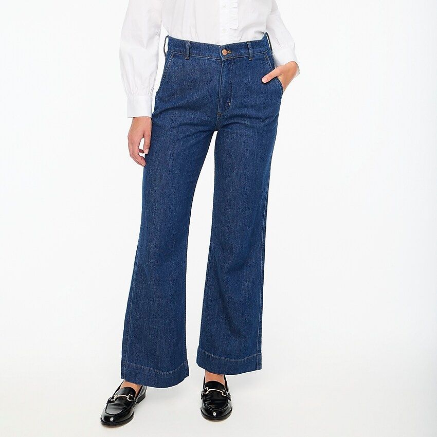 Petite denim trouser pant | J.Crew Factory