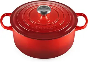 Le Creuset Enameled Cast Iron Signature Round Dutch Oven, 5.5 qt., Cerise | Amazon (US)