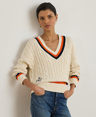 Women's Cable-Knit Cricket Sweater | Macy's