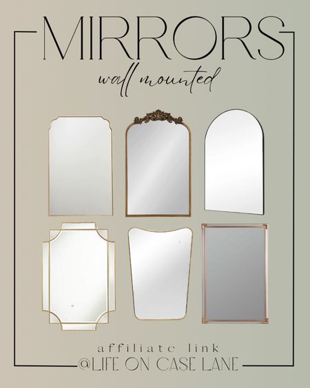 Wall mounted mirrors - vanity mirror 

#LTKhome