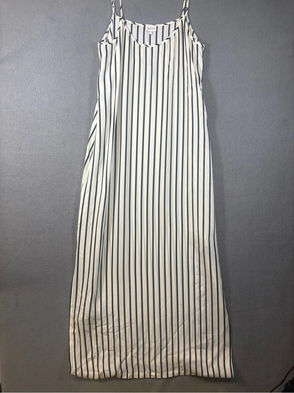 Kule Women\u2019s Capri Striped Silk Midi Slip Dress Sz. S | Poshmark