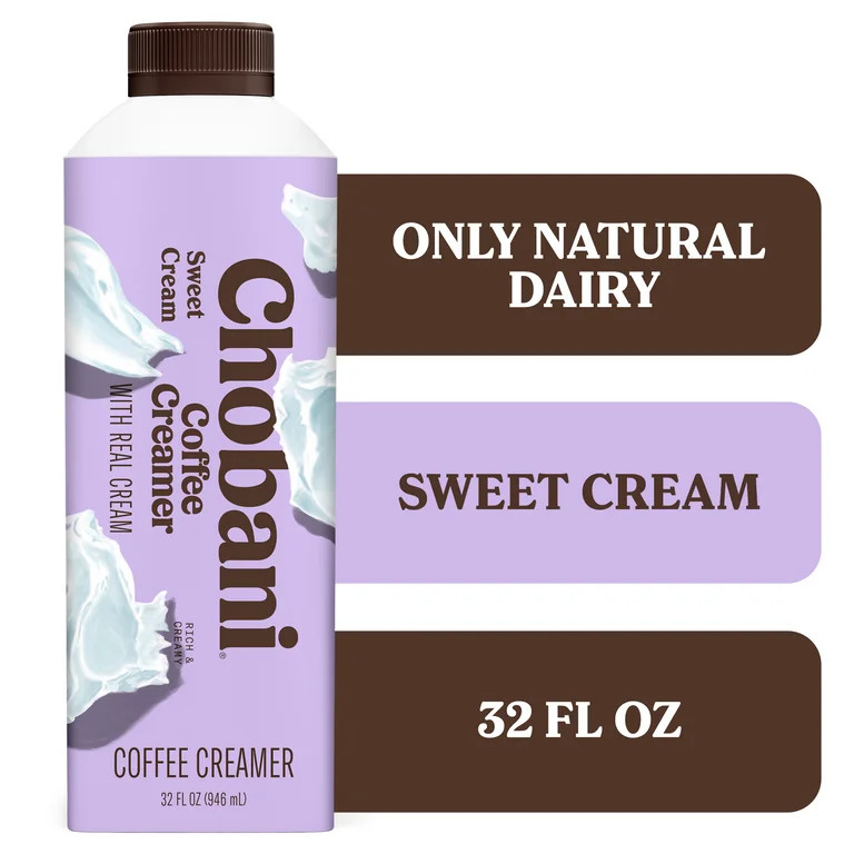 Chobani Coffee Creamer Sweet Cream 32 fl oz Carton | Walmart (US)