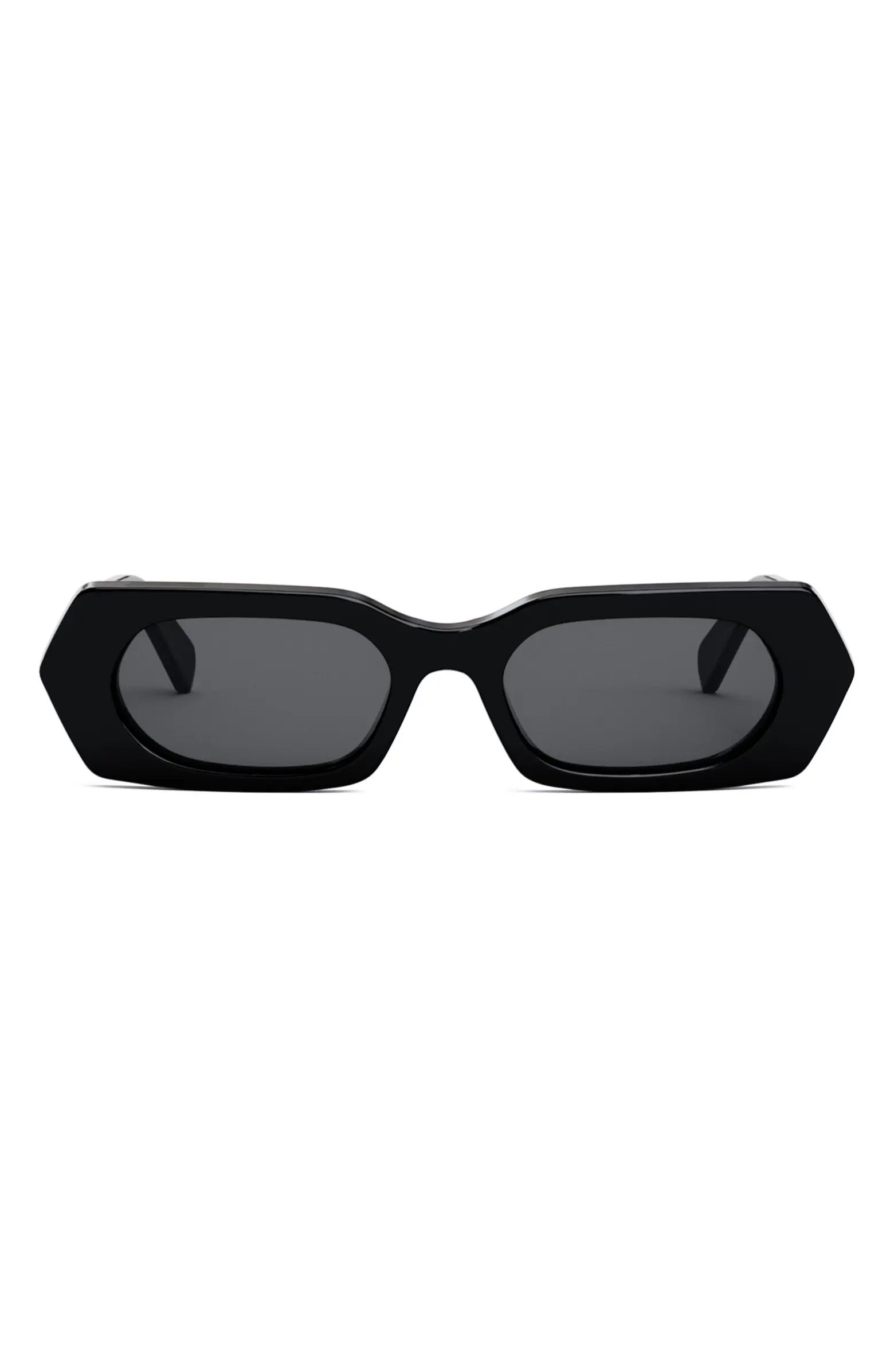 CELINE Bold 3 Dots 51mm Rectangular Sunglasses | Nordstrom | Nordstrom