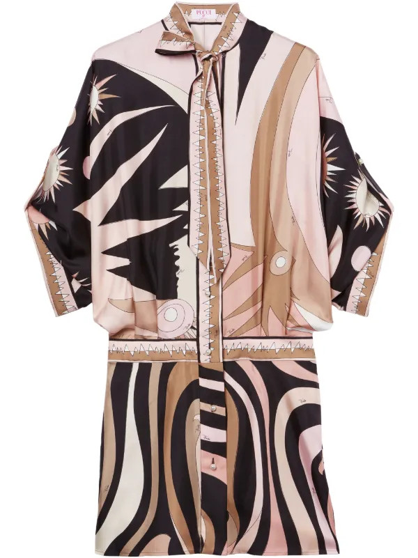 PUCCI marmo-print Dress | Black | FARFETCH | Farfetch Global
