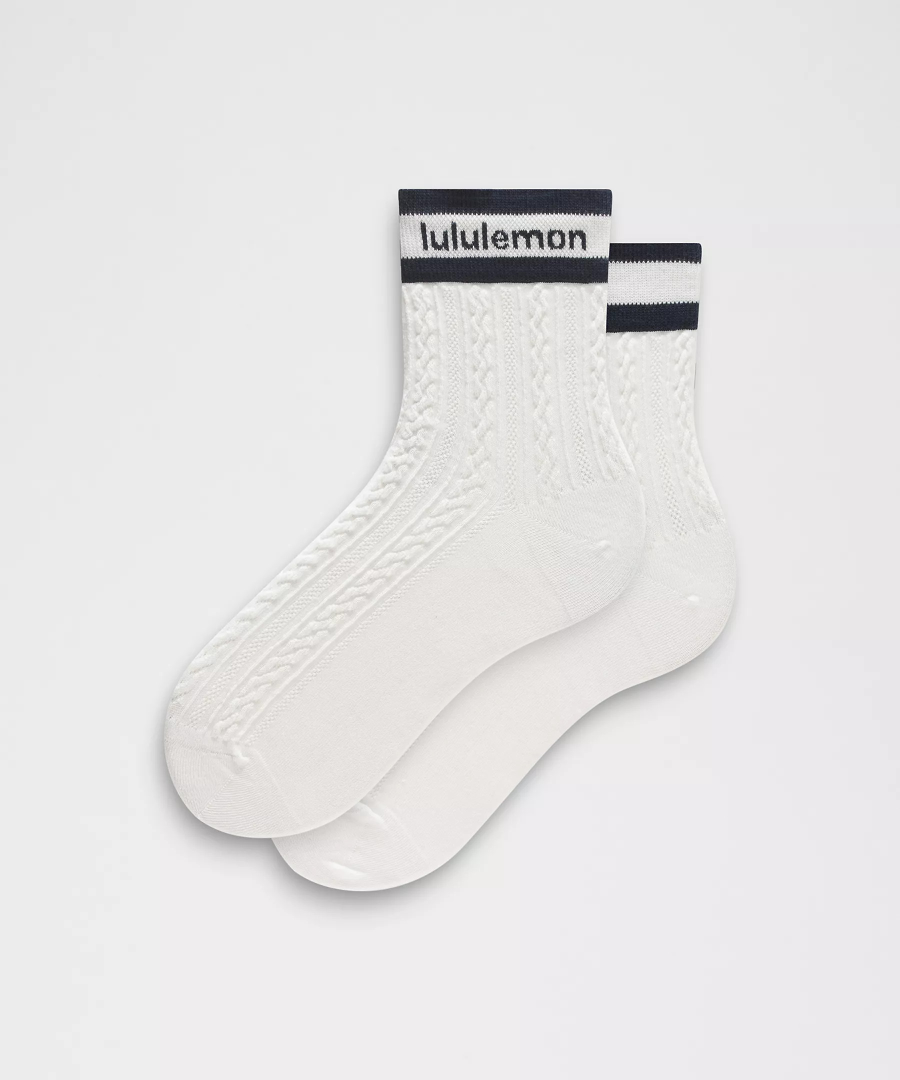 Unisex Cable-Knit Quarter Socks | lululemon (CA)