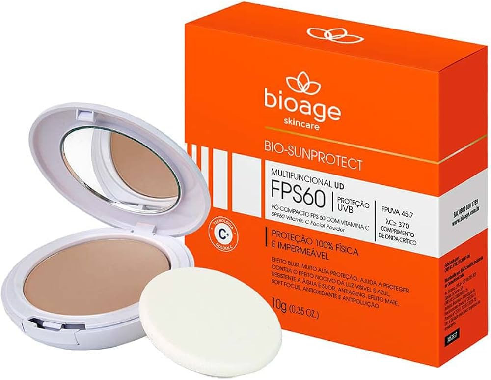 Bio-Sunprotect Pó Compacto Fps60 Vitamina C Translúcido - 10g | Amazon (BR)