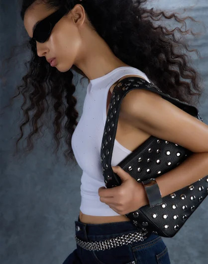 Studded Shoulder Bag | Glassons (Australia)