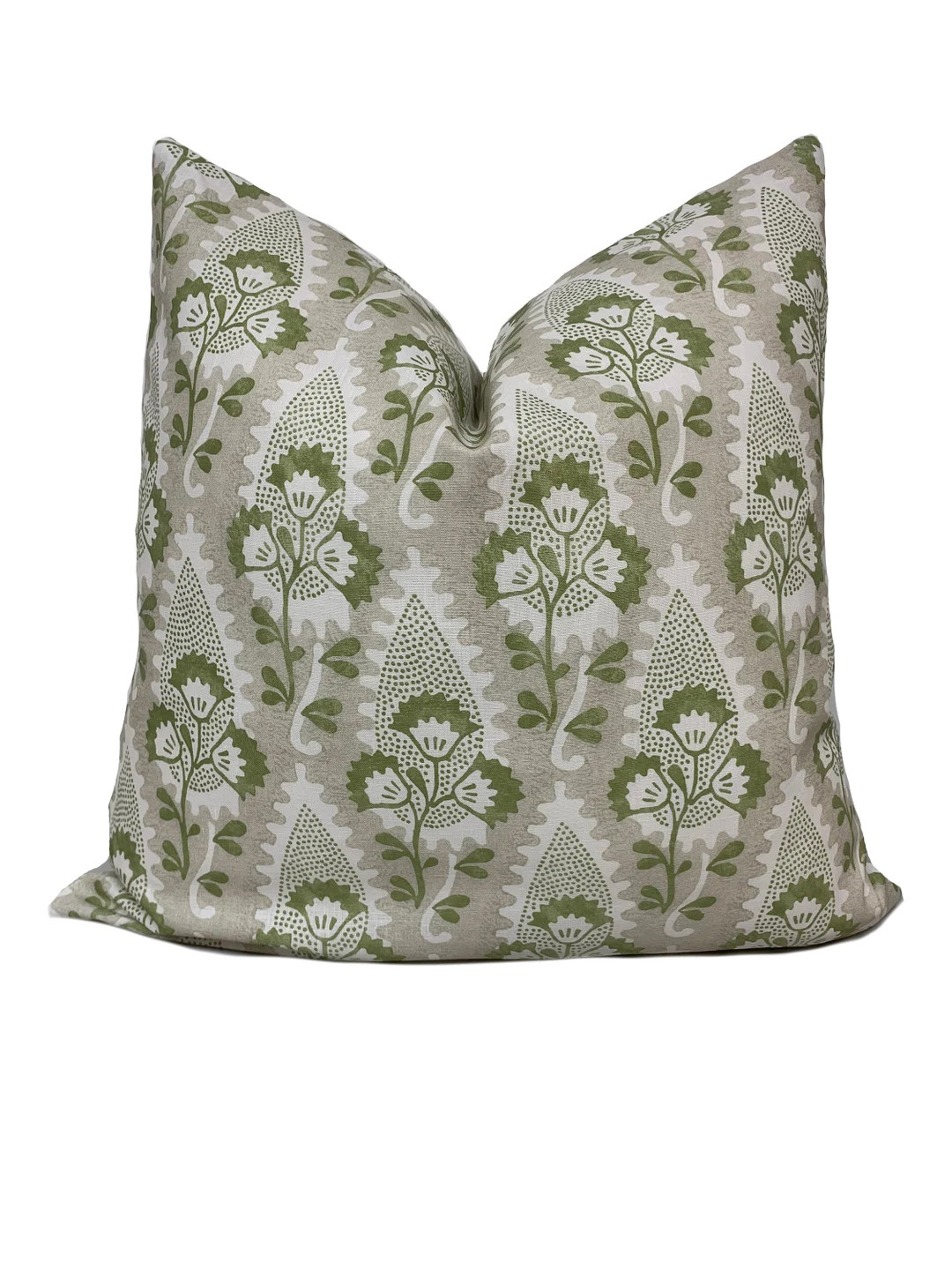 Thibaut Cornwall Anna French Collection Green and Biege Cushion Cover Pillow Cover Double Sided -... | Etsy (US)