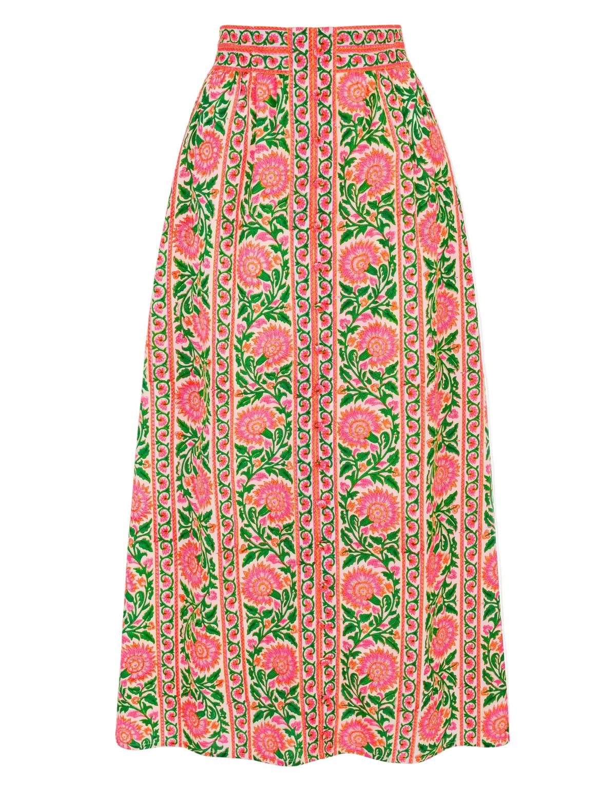 Neon Peacock Freya Skirt | Over The Moon