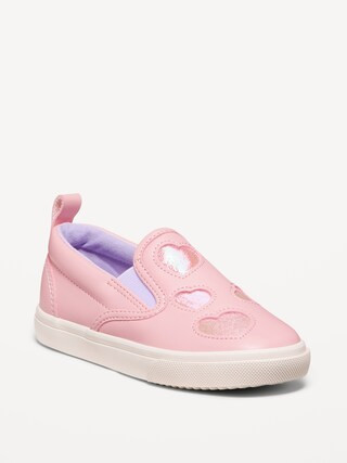 Canvas Slip-On Sneakers for Toddler Girls | Old Navy | Old Navy (US)