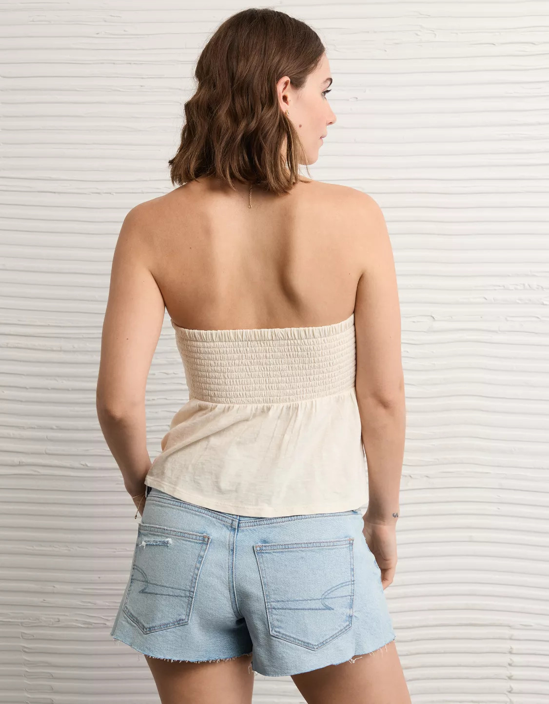 AE Sunchaser Crochet Babydoll Tube Top | American Eagle Outfitters (US & CA)