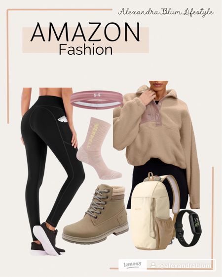 Casual outdoor outfit idea! Perfect hiking outfit idea for spring and trips to the mountains! Camping outfit! Casual outfits! Everything from Amazon! 
Fleece quarter zip, hiking backpack, boots, and hiking pants! 

#LTKActive #LTKfindsunder100 #LTKfitness