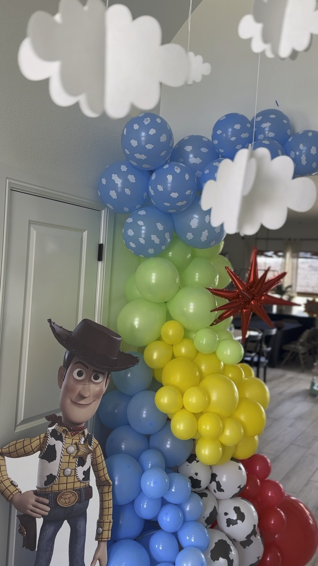 Toy Story birthday party theme. I’m shocked at how great my balloon arch turned out! *I purchased two of the balloon kits* 

You’ve got a friend who’s officially three 🎂🥹

#LTKVideo #LTKparties #LTKkids