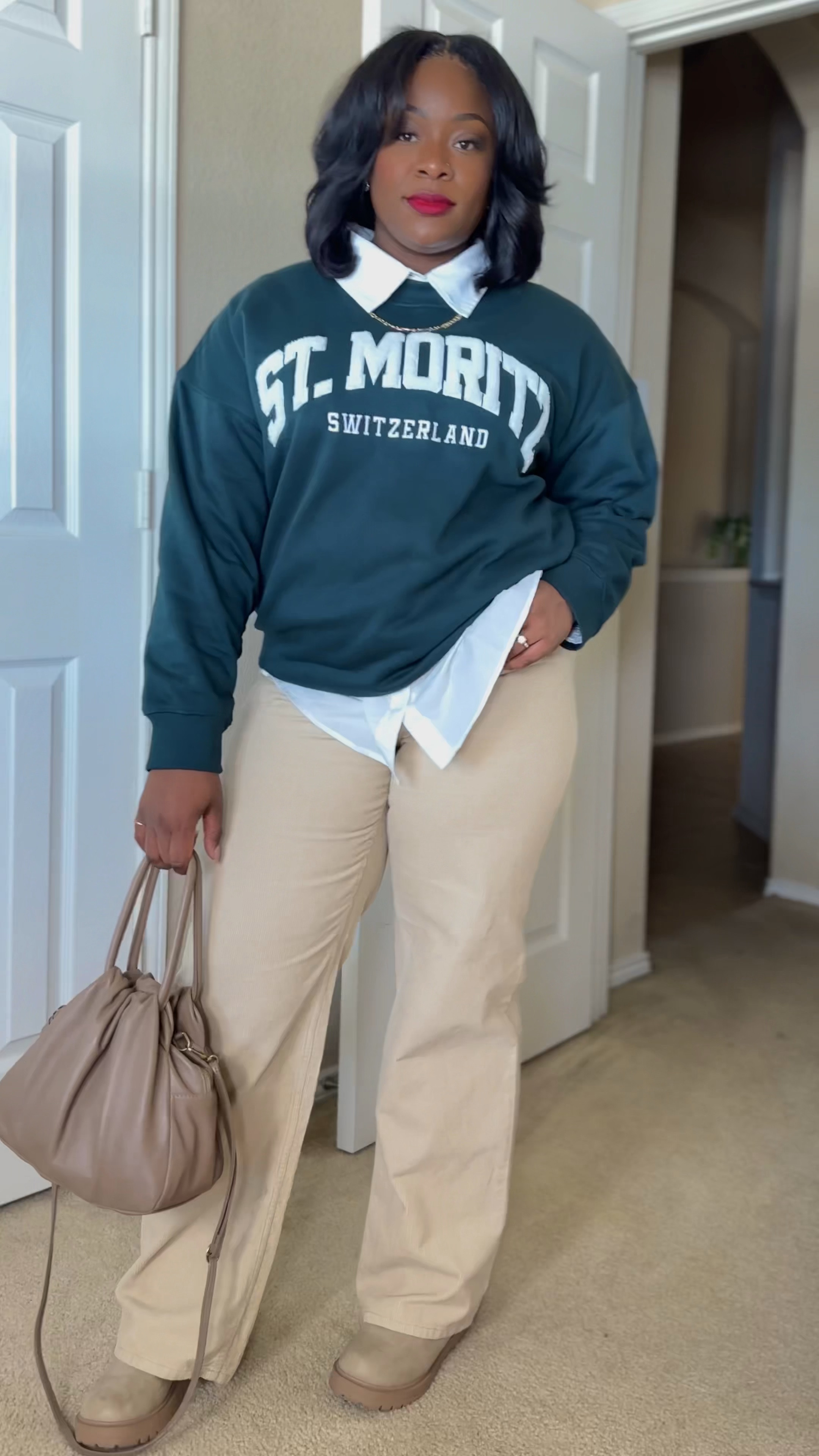 Preppy look for my first day working as a hairstylist in Dallas. Sweatshirt, corduroy pants, and oxford shirt all from H&M! 

#LTKHoliday #LTKSeasonal #LTKstyletip