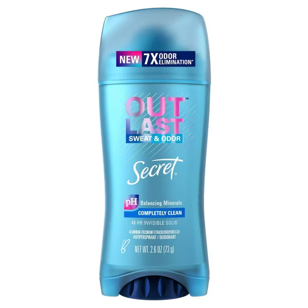 Secret Outlast Invisible Solid Antiperspirant & Deodorant for Women Completely Clean | Target