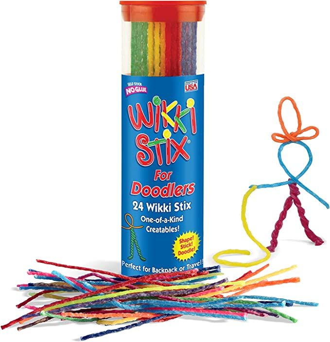 Wikki Stix Doodler, Fidget Toy Plus Arts & Crafts for Kids; Non-Toxic Waxed Yarn, Reusable Hands-... | Amazon (US)