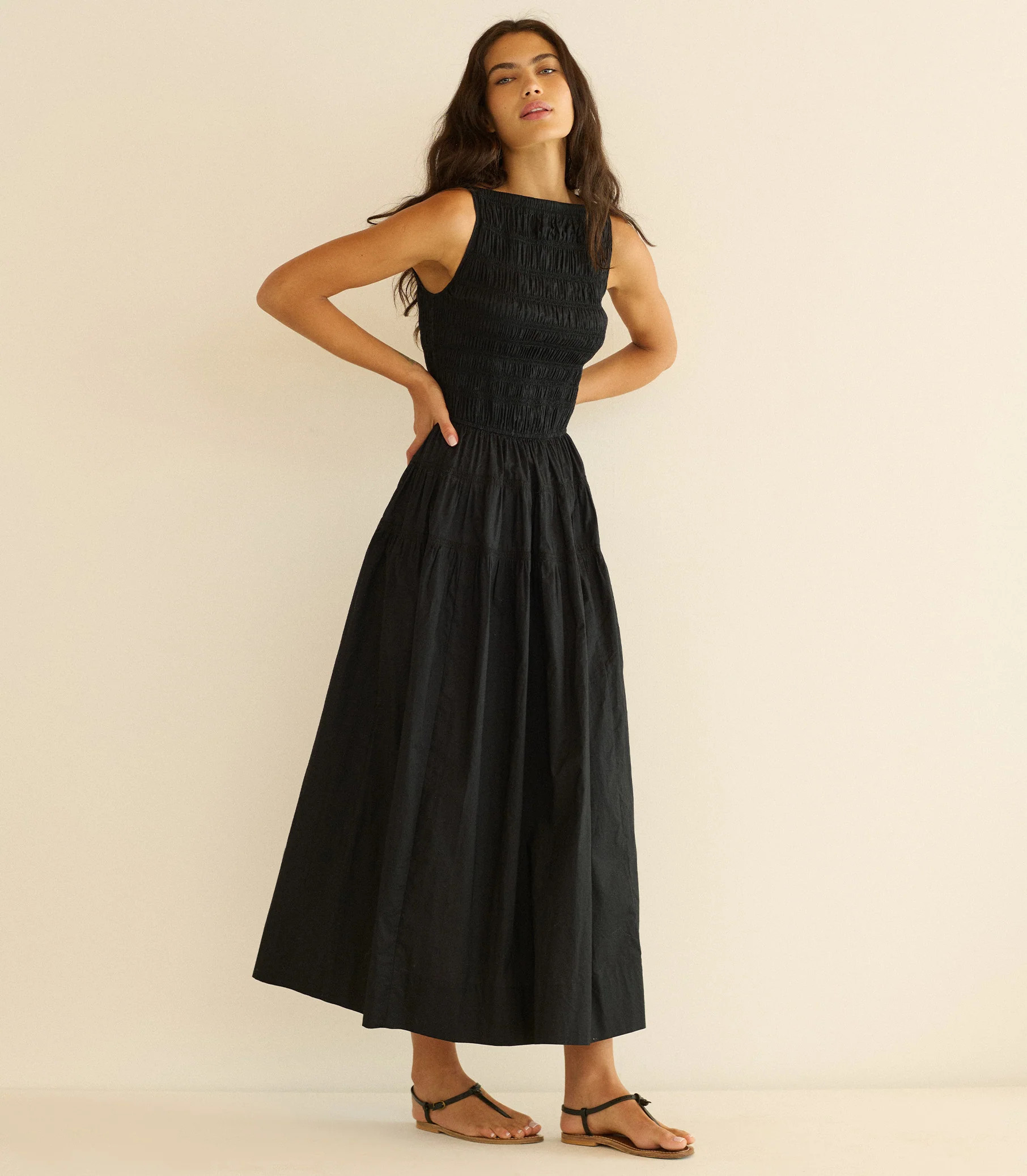 Melie Dress - Black | DÔEN | DOEN