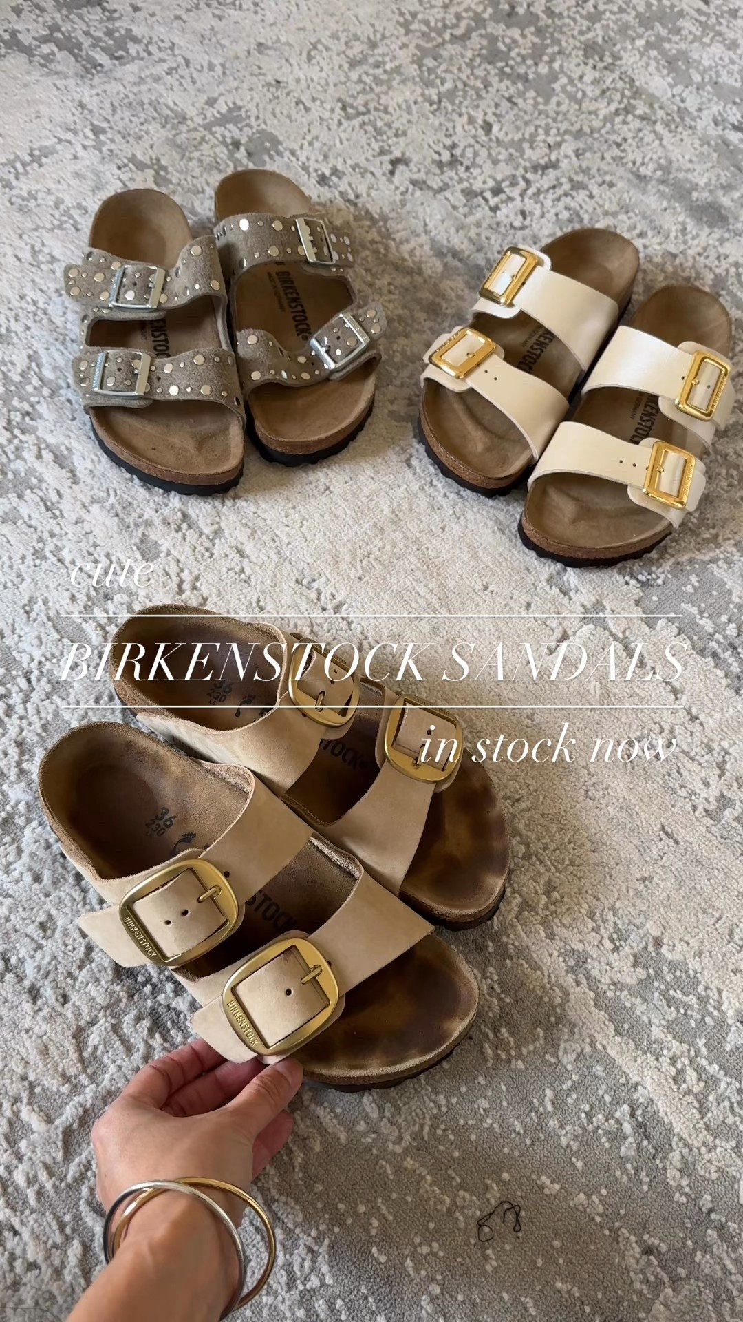 Spring fashion. Cute Birkenstock sandals in stock now. 
- My big buckle Arizonas have been my babies for over 2 years. But I wanted a new pair to add into the rotation. I ordered two new pairs before Spring break. The original Arizona style with rivets and the Sydney. 
- I decided to keep the Sydney because it was more versatile with my wardrobe, but I still think the rivet style is so cute. And it’s back in stock. 
- I’m linking multiple places to find all 3 styles at the moment. Just be sure you are ordering the correct width, as different retailers carry different widths. 
- All true to size for me  

#LTKShoeCrush #LTKOver40 #LTKFestival