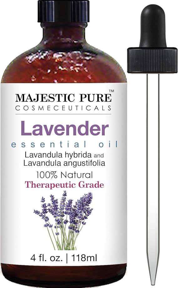 MAJESTIC PURE Lavender Essential Oil with Therapeutic Grade, for Aromatherapy, Massage and Topica... | Amazon (US)