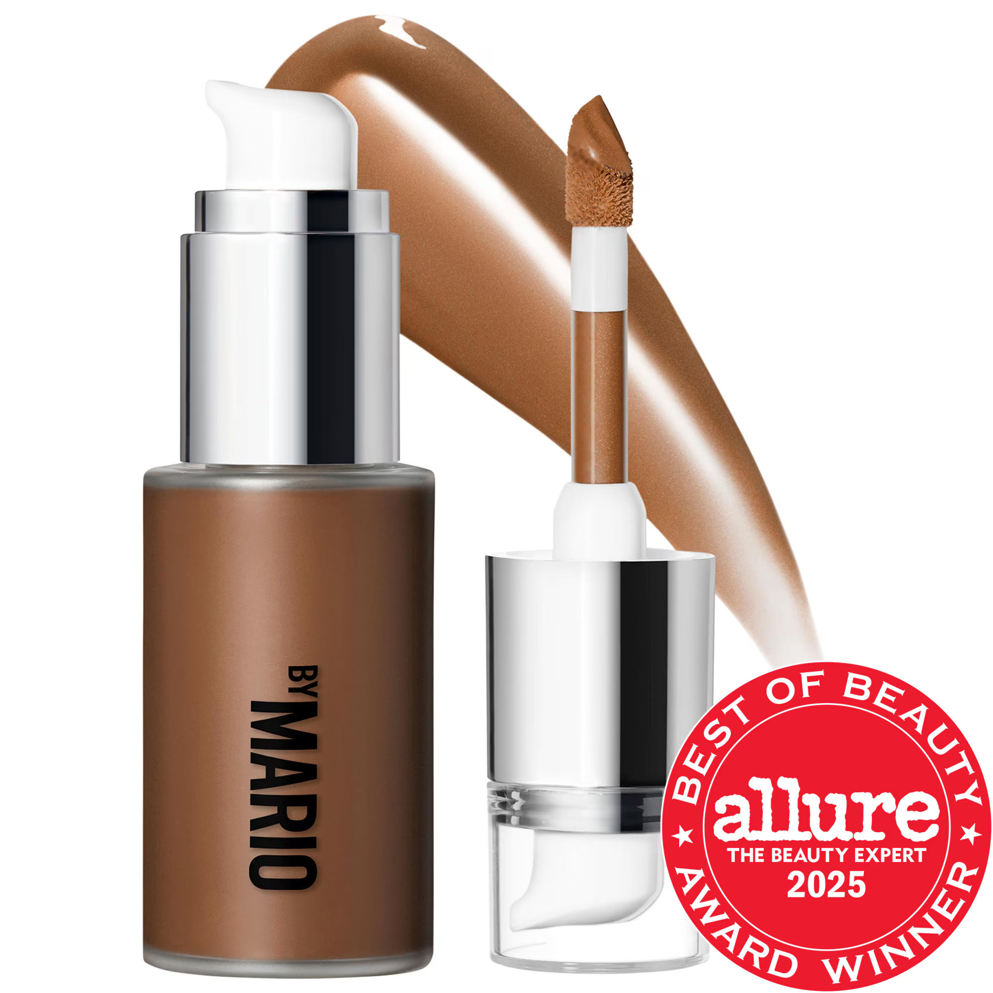 MAKEUP BY MARIO Softsculpt Multi-Use Bronzing & Shaping Serum with Hyaluronic Acid Medium Dark 1.01 oz | Sephora (US)