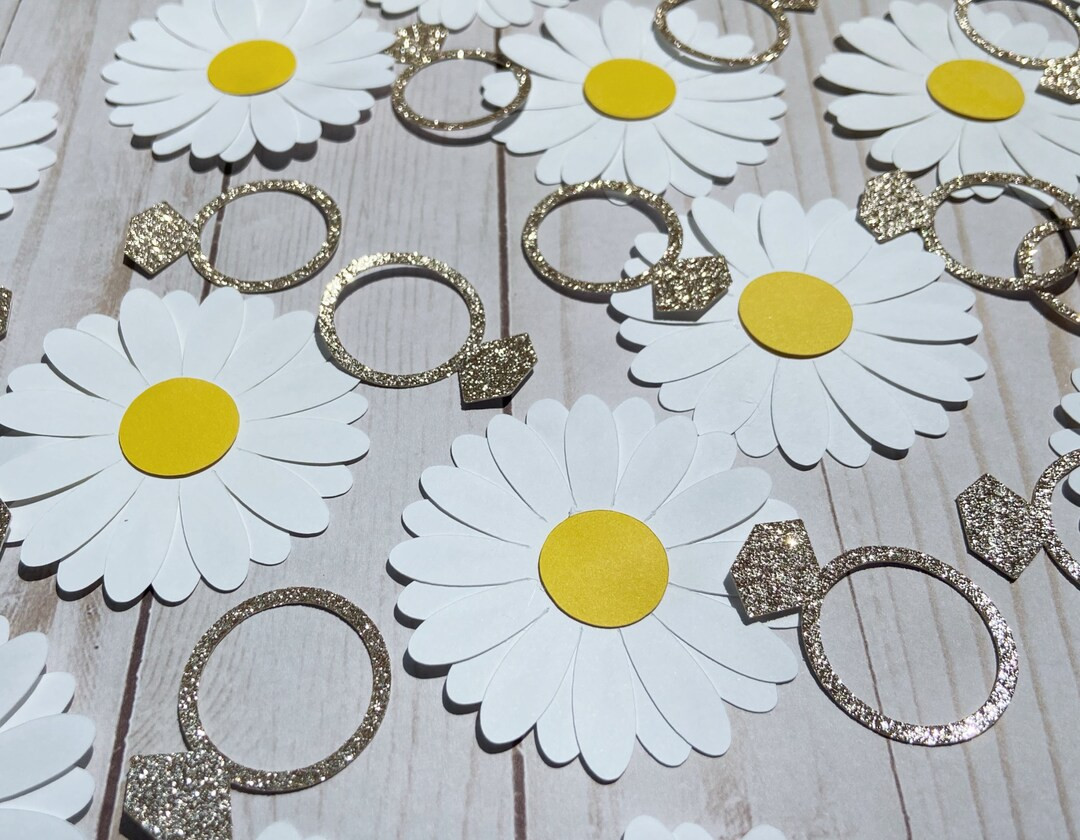Dazed and Engaged Confetti Engagement Ring and Daisy Party - Etsy | Etsy (US)