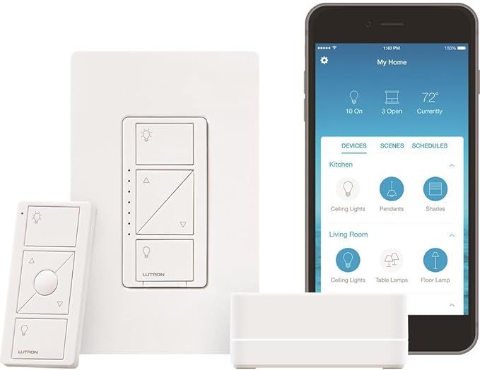 Lutron Caséta Wireless Smart Lighting Dimmer Switch Starter Kit | Amazon (US)