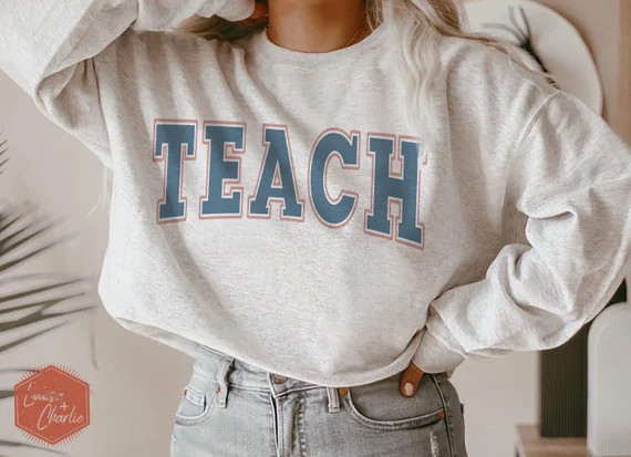 Teacher Sweatshirt Teacherteacher Giftsmiddle School | Etsy | Etsy (US)