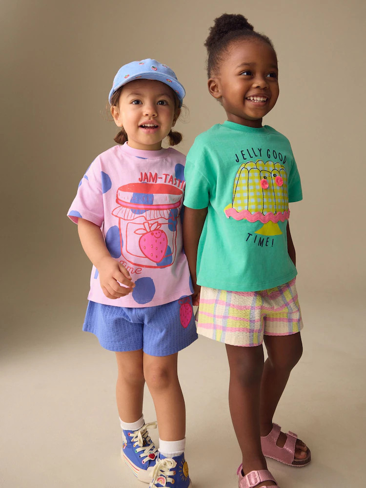 Green/Pink Top & Shorts Set 2 Pack (3mths-7yrs) | Next US
