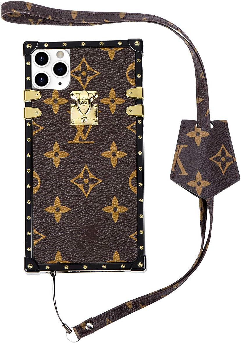 LIHUA iPhone 11 case, Leather Luxury Design, Retro Classic Pattern Leather case with diao'sheng, ... | Amazon (US)